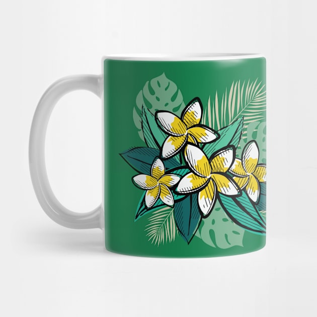 Retro Tropical Leaves by SWON Design